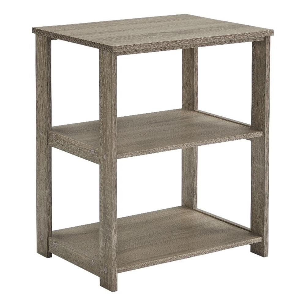 Progressive Furniture Cessna 3 Tier Nightstand, Taupe